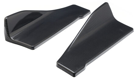 Universal Car Auto Black Side Rokken Achter Wrap Hoek Bumper Lip Strip Splitter