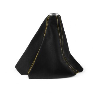 Universal Car Gear Shift Kraag Faux Lederen Stick Knop Cover Boot Gaiter Accessoires geel