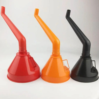 Universal Car Motorcycle Truck Pour Oil Tool Petrol Diesel Kerosene Plastic Filling Funnel with Soft Pipe Spout