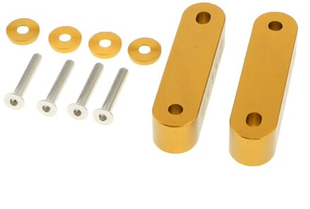 Universal Fit Praktische Aluminium Hood Spacer Stijgers Set Kit gouden
