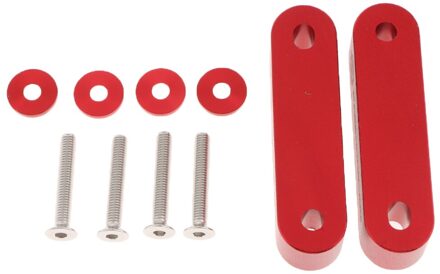 Universal Fit Praktische Aluminium Hood Spacer Stijgers Set Kit rood