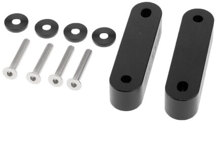 Universal Fit Praktische Aluminium Hood Spacer Stijgers Set Kit zwart