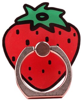 Universal Fruit Telefoon Houder Sluiting Mount Grip Stand Socket 360 Graden Finger Ring Voor Iphone X 8 7 Plus Xiaomi htc H02