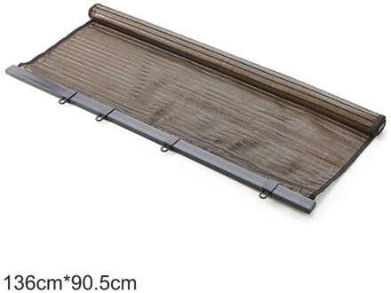 Universal Home Zonnebrandcrème Rolgordijnen Verticale Gordijn Roll Plakken Muur Gemonteerde Verduisterende Gordijnen Shades Voor Keuken Badkamer bruin 90cm