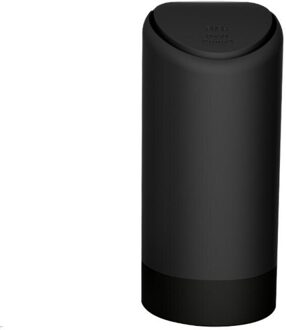 Universal Mini Siliconen Vuilnis Vuilnis Houder Opknoping Auto Vuilniszak Auto Prullenbak Draagbare Auto Prullenbak Auto Organizer Opslag zwart