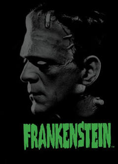 Universal Monsters Frankenstein Greyscale Dames T-shirt - Zwart - 3XL