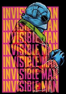 Universal Monsters Invisible Man Retro Dames T-shirt - Zwart - XS