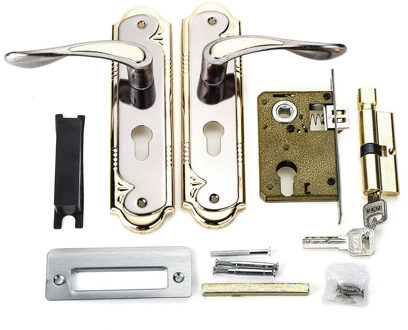 Universal Mortise With Handle Rust Proof Bedroom Aluminum Alloy Hardware Privacy Door Lock Set Security Durable Home Lever Latch