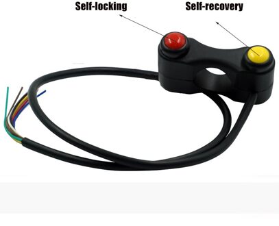 Universal Motorcycle Fiets Stuur Schakelaar 7/8 "22Mm Richtingaanwijzer Koplamp Mistlamp Hoorn Schakelaars Met Zelfsluitende zelf Herstellen stijl B