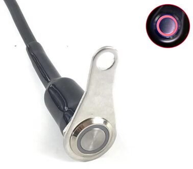Universal Motorcycle Knipperende Schakelaar Rvs Led Light Switch On Off Button Stuur Mount Waterdicht Mistlamp rood A