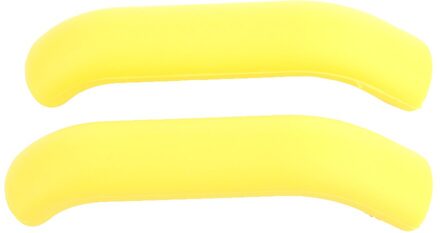 Universal Mountain Road Bike Fiets Dode Vlieg Rem Handvat Mouw Proctector Cover Van Siliconen Remhendel Bescherming geel