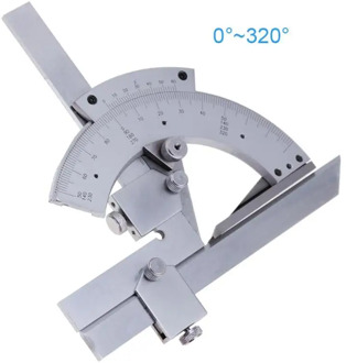 Universal Protractor 0-320 Degree Precision Goniometer Angle Measuring Finder Ruler Tool Woodworking Measuring Tool