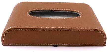 Universal Red Leather Auto Tissue Box Cover Servet Papier Houder Handdoek TYPE4