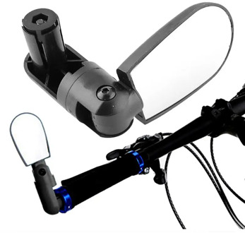 Universal Rotate Cycling Bike Handlebar Wide Angle Rearview Mirror