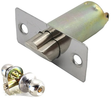 Universal Single Lockbody tongue latch 50mm Hole pitch Zinc Alloy Round Ball Door Knob Body Lock Core Lockcase repair Fittings