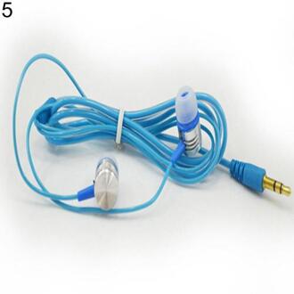 Universal Wired In-Ear Oordopjes Headsets Muziek Oortelefoon 3.5Mm Plug Stereo Hoofdtelefoon Voor Telefoon Pc Laptop Tablet MP3 Blauw