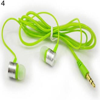 Universal Wired In-Ear Oordopjes Headsets Muziek Oortelefoon 3.5Mm Plug Stereo Hoofdtelefoon Voor Telefoon Pc Laptop Tablet MP3 groen