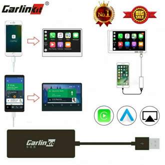 Universal Wried CarPlay Smart Link USB Dongle for Android Auto Carplay Mirrorlink iOS14 iOS13 Carplay USB Adapter