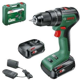 UniversalImpact 18V-60 - Accuklopboorschroevendraaier - Met 2x 18 V Li-Ion accu (2,0 Ah) en 1-uurslader