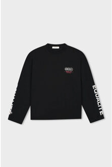 Universe longsleeve tee Zwart - XXS