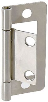 Universeel Scharnier - Vernikkeld Staal - 51x40 Mm - 2 Stuks