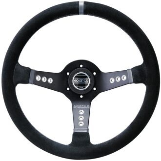 Universeel Sportstuur 'L777 Piuma' - Zwart Alcantara - Diameter 350mm