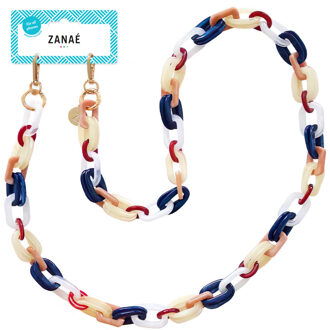 Universeel telefoon koord ketting - Larimar Meerkleurig - One size