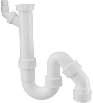 Universeelsifon Wasmachine Aansl.11/2 X 40 mm Klem Wit Aqua Splash