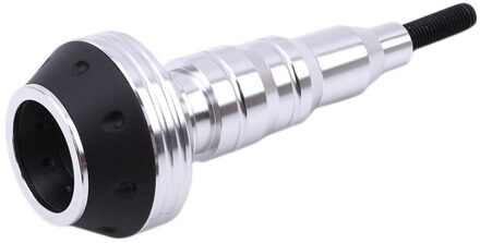 Universele 1 Stuk Motorfiets Vallen Protectors Uitlaat Frame Slider Anti Crash Pad Protector Duurzaam zilver