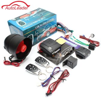 Universele 1-Weg Auto Inbraakalarm Voertuig Beveiliging Systeem Keyless Entry Sirene Met 2 Afstandsbediening