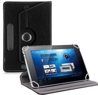 Universele 10 Inch Flat Case Crystal Patroon Universele Beschermhoes Tablet Universele Lederen Case zwart