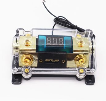 Universele 100A 1 In 1 Manier Auto Zekeringkast Auto Stereo Audio Zekering Houder Met High-Definition Display voor Boot Voertuigen Audio