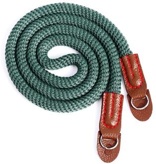 Universele 100cm Camera Neck Riem Ademend Katoen Zachte Camera Schouderriem Klassieke Kleuren en Eenvoudige Duurzaam blauw / groen
