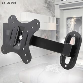 Universele 10Kg Verstelbare Tv Muurbeugel Flat Panel Tv Frame Ondersteuning 15 Graden Tilt Met Gradienter14-26 Inch Lcd led