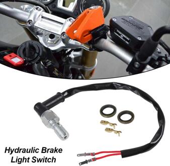 Universele 10Mm X 1.25 Pitch Hydraulische Remlichtschakelaar Banjo Bout Voor Straat En Off-Road Motorfietsen Accessoires