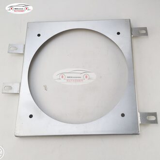 Universele 12 Inch 12V 80W 2100 Rpm Rechte Zwarte Blade Elektrische Koeler Fan Kit + De Ventilator frame 12 inches Fan rack