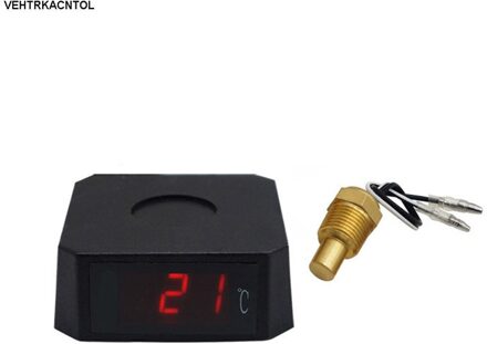 Universele 12V 24V Auto Vrachtwagen Water Temperatuurmeter Meter + Temperatuur Sensor