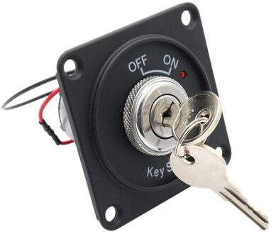 Universele 12V Auto Boot Motorfiets Ontsteking Starter Contactslot Panel 2 Positie Met 2 Sleutels