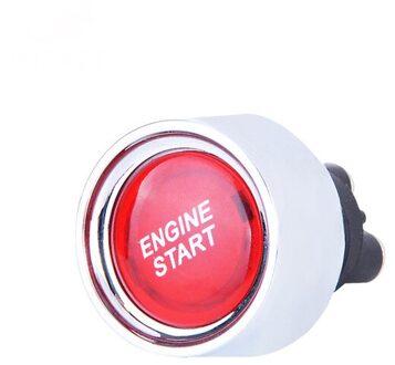 Universele 12V Auto Motor Start Schakelaar Drukknop Beschermende Decoratieve Ontsteking Starter Auto Accessoire Rood
