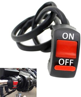 Universele 12V Motorcycle Stuur Ongeval Hazard Licht Schakelaar On/Off-Knop