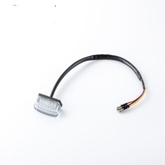 Universele 12V Motorfiets Accessoires Rem Achterlicht Retro Mini Led Indicator Lamp Zilver