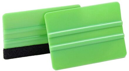 Universele 1Pcs Auto Schraper Koolstofvezel Venster Ice Water Remover Cleaning Tools Wassen Auto Met Vilt Zuigmond Tool Auto interieur 2stk