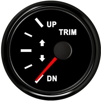 Universele 2 "52 Mm Boot Trim Gauge Buitenboordmotor Marine Trim Meter 12V 24V Met Rode Backlight BN