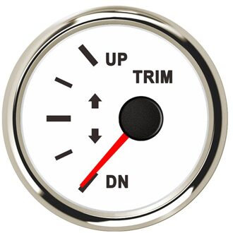 Universele 2 "52 Mm Boot Trim Gauge Buitenboordmotor Marine Trim Meter 12V 24V Met Rode Backlight WS