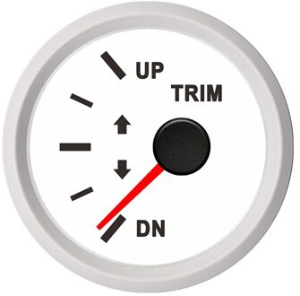 Universele 2 "52 Mm Boot Trim Gauge Buitenboordmotor Marine Trim Meter 12V 24V Met Rode Backlight WW