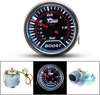 Universele 2 "52mm Auto Meters Boost Gauge Bar EXT Water Temp Olie Temp Gauge LED Light Display Boost Bar