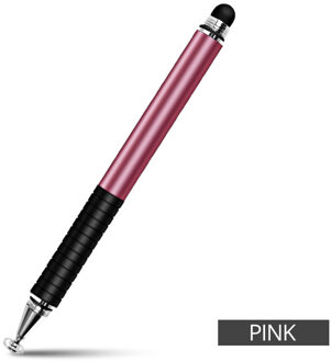 Universele 2 In 1 Stylus Pen Tekening Tablet Pennen Capacitieve Scherm Caneta Touch Pen Voor Mobiele Telefoon Smart Potlood Accessoires roze Touch Pen