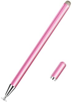 Universele 2 In 1 Stylus Tekening Tablet Pennen Capacitieve Scherm Touch Pen Voor Mobiele Android Telefoon Smart Potlood Accessoires Roze