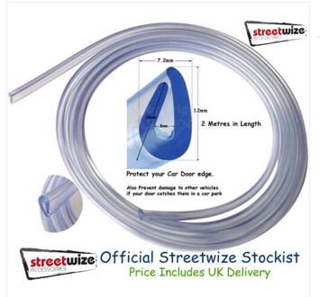 Universele 2 m Auto Deur Edge Guard Krassen Strip Protector Rubber Afdichting Trim Molding Auto Styling Fit Voor suv transparant