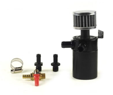 Universele 2-Poort Separator Recycling Accessoires Universele Pot Uitlaat Auto Olie Catch Can Tank Aluminium